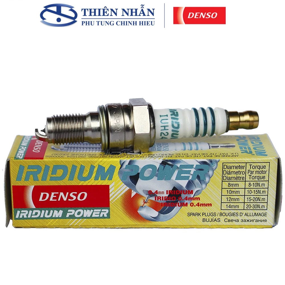 Bugi Denso Iridium IUH24 xe SH Ý, Dylan, Air Blade 110 xăng cơ