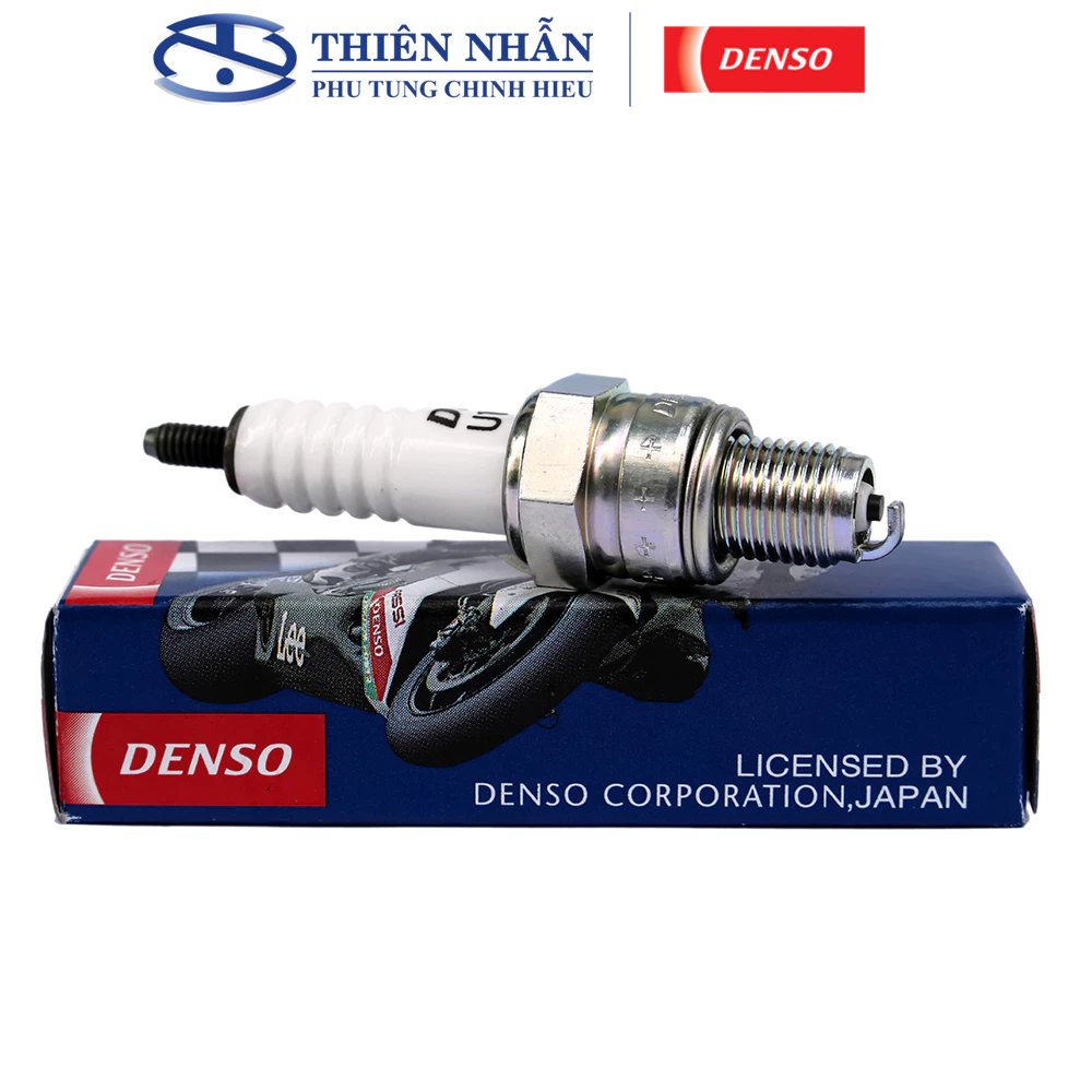 Bugi Denso xe Dream, Wave, Future 1, Viva, Sirius, Jupiter (U16FS-U) (chân ngắn)