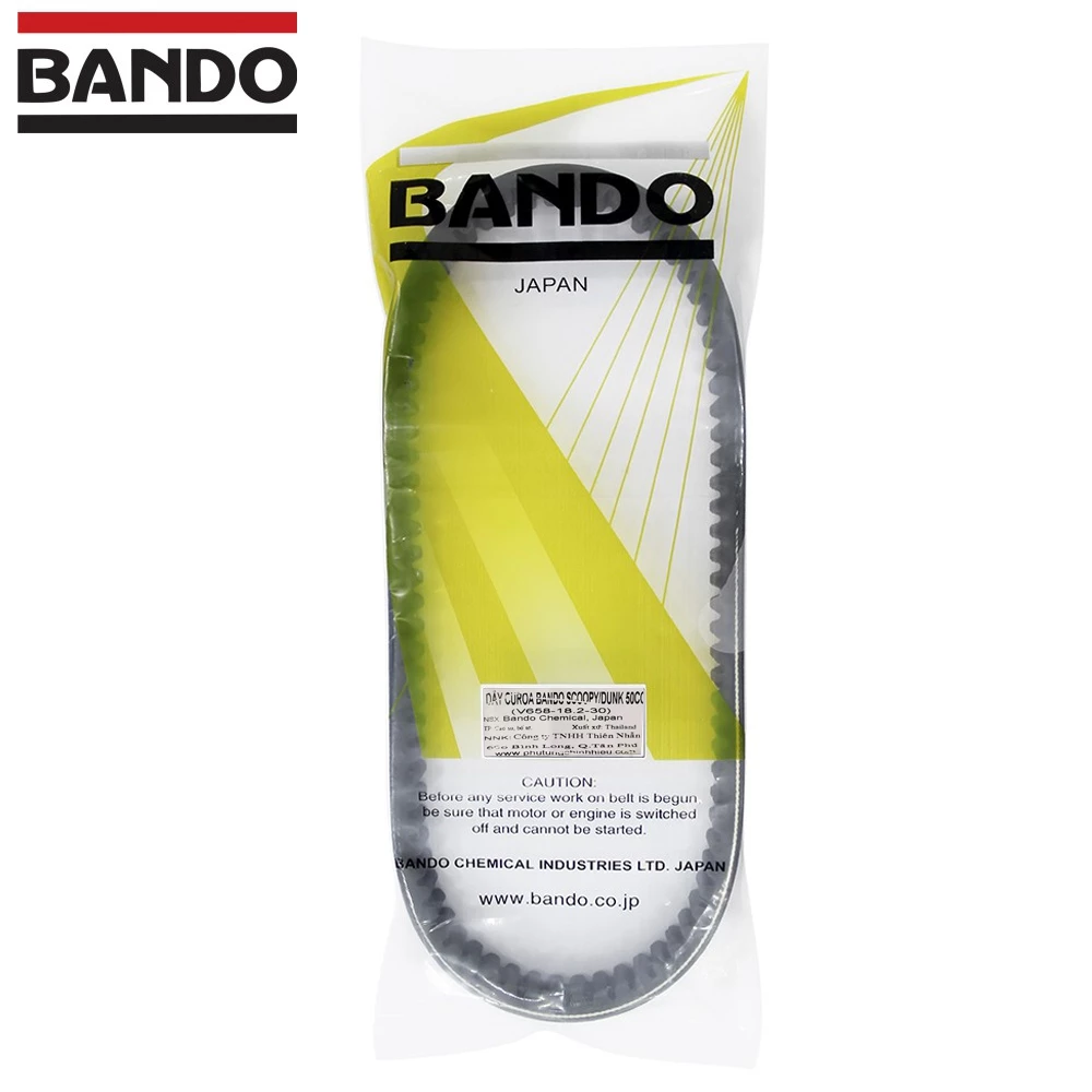 Dây curoa BANDO xe Scoopy, Dunk 50cc (658-18-30) - GGZ
